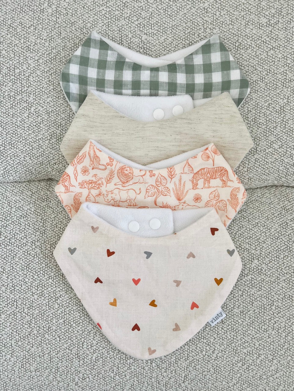 Dribble Bib - Lovely Linen Oatmeal