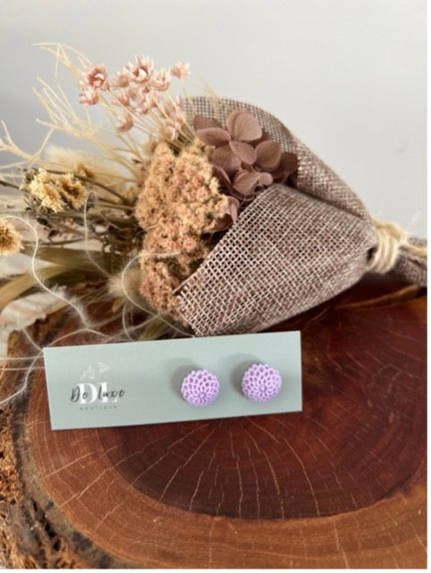 Resin Dome Stud - Melaleuca Purple (12mm)