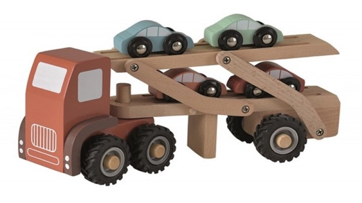 Wooden Car Transport Truck